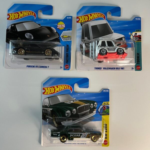 3'lü lot Porsche Jaguar Wolkswagen