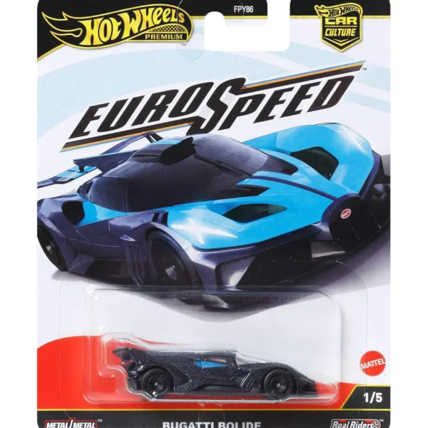 Premium Bugatti Bolide 1/64 Metal Araba Eurospeed Koleksiyonluk Model